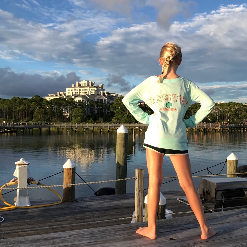 Mint Destin Florida long sleeve tee.